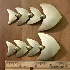 Silver Fish Shaped Post Earings